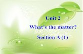 Unit 2 What’s the matter? Section A (1). Language goals: 1. Talk about your health 2. Give advice The important sentences: What’s the matter ? I have.