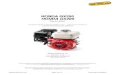HONDA GX200 - en. Honda Motor GX200 / Honda engine GX200 Kurbelgeh£¤usedeckel / crankcase cover 1183