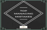 Top Managing Mistakes