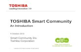 Toshiba Smart Community [ ݊ [ h]) .Title (Microsoft PowerPoint - Toshiba Smart Community [ ݊ [