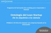 Ontología del método lean startup