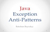 Java'da Exception Anti-Pattern'leri
