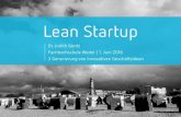 The Lean Startup - Generierung innovativer Gesch¤ftsideen