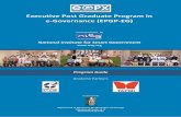 Executive Post Graduate Program in e-Governance Post Graduate Program in e-Governance (EPGP-EG) 3 |