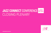 Jazz Connect 2013 Closing Plenary