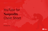 YouTube for nonprofits cheatsheet