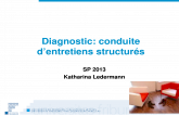 Diagnostic: conduite d’entretiens Interview for DSM -III-R personality disorders ... Interviews in Assessing Axis I and II Disorders. ... the structured clinical interview for DSM