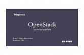 OpenStack and DevOps -    (Cloud App like WordPress) ! The DevOps Philosophy: Use Things You Can Program, and Program the Things You Use Telefonica ... OpenStack and DevOps