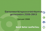 Samenwerkingsoveréénkomst gemeenten 2008-2013