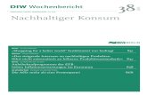 Nachhaltiger Konsum - DIW Berlin: Startseite DIW Wochenbericht WIRTSCHAFT. POLITIK. WISSENSCHAFT. Seit