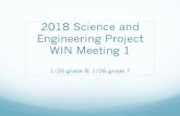 2018 Science and Engineering Project WIN Meeting 8... Write â€œScience and Engineering Project 2018â€‌