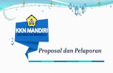 Proposal dan Pelaporan - sikkn.unib.ac.id Proposal Program Kerja â€¢ Proposal rencana kegiatan program