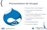 Prأ©sentation de Drupal - AFUP {Drupal en quelques chiffres 346 828 sites sous Drupal, 95% sous Drupal