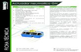 ACTUADOR NEUMATICO GNP - Mainco FICHA Tأ‰CNICA CONSUMO DE AIRE Model Volume opening Volume closing Model