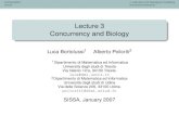 Lecture 3 Concurrency and Biology bortolu/files/Didattica...آ  Lecture 3 Concurrency and Biology Luca