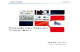 Piezoelectric Ceramic Transducers - GSC- 2018-12-28آ  Piezoelectric ceramic is the cor element of the