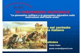 XV CONGRESSO NAZIONALE - SIEF La ginnastica militare nel contesto del Risorgimento italiano Torino,