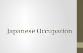 Japanese occupation