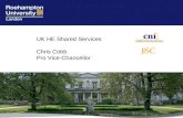 UK HE Shared Services Chris Cobb Pro Vice-Chancellor