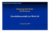 Gesch £¤ftsmodelle im Web 2 - Marketing Club Berlin MC -Werkstatt Gesch £¤ftsmodelle im Web 2.0 22